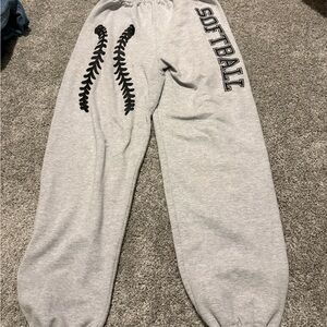 Gildan Gray Softball sweatpants